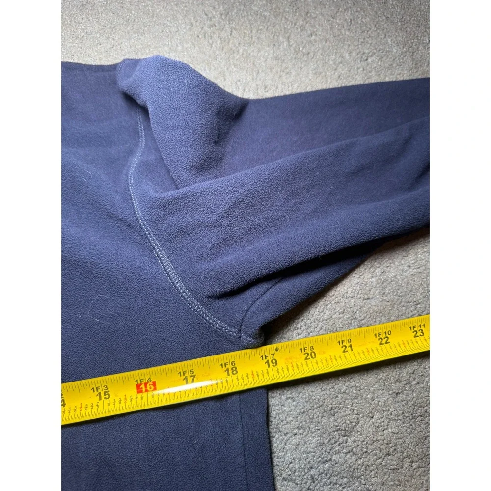 The North Face Mens TKA 100 Quarter Zip Fleece Pullover Navy Blue Medium